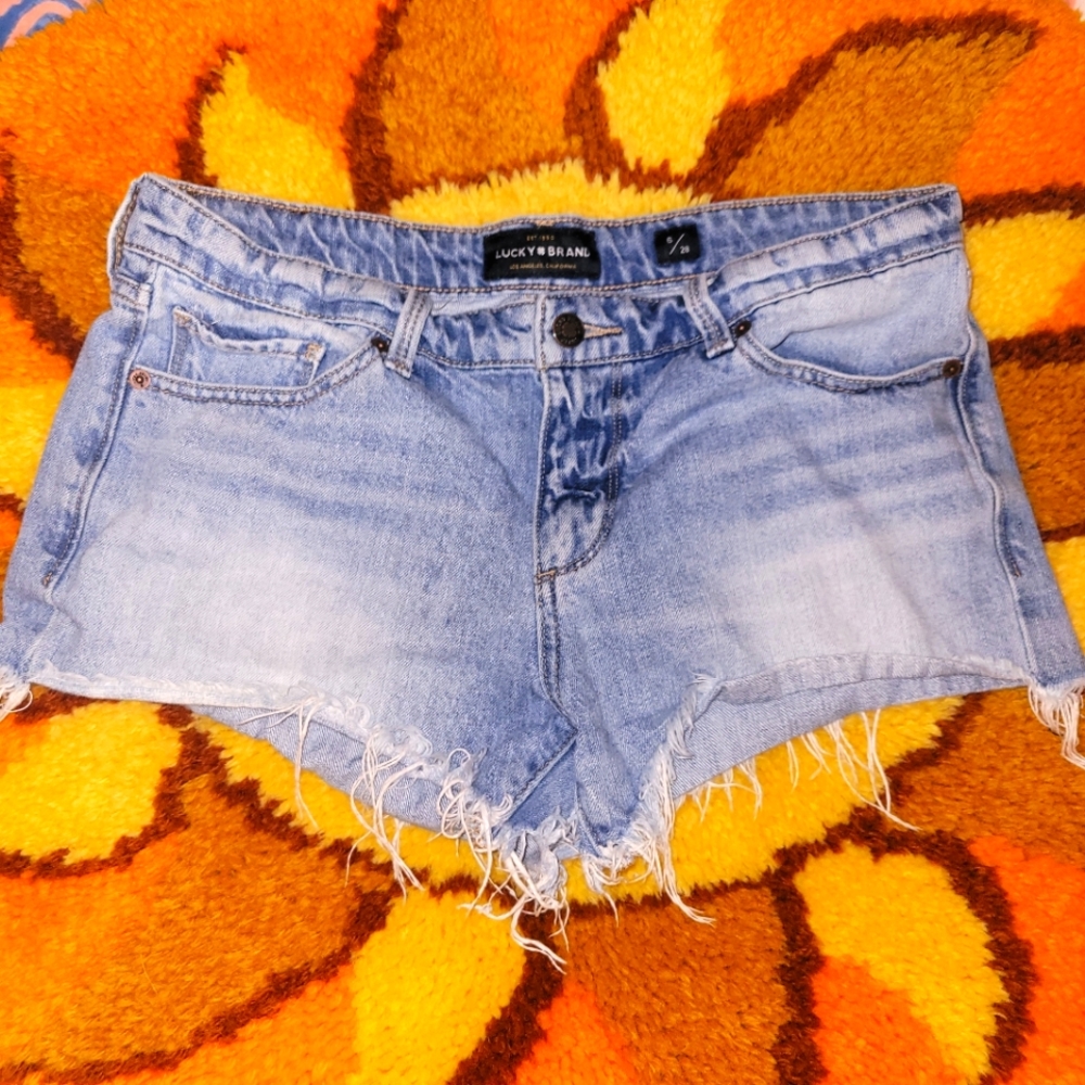 Lucky Brand The Cut Off Denim Shorts 26/8